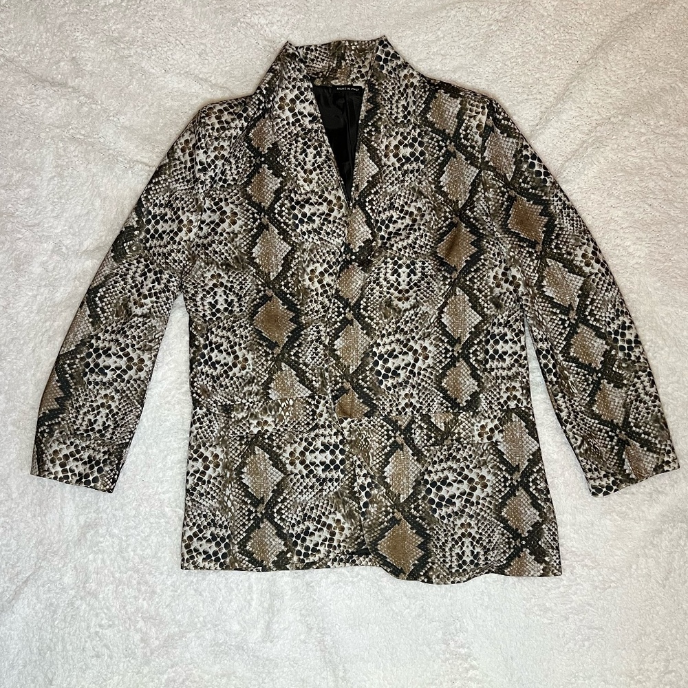 Snake Skin Printed Blazer